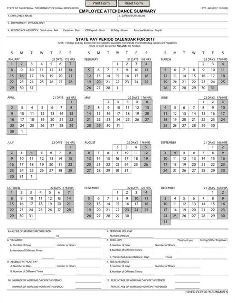 Template Absence Calender Calendar Template 2022