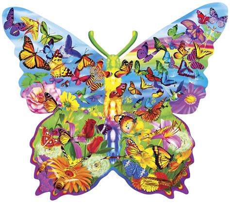 Butterfly Shape 1000 Piece Jigsaw Puzzle Ebay