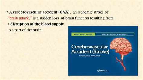 Solution Cerebrovascular Accident Nursing Care Plan Management Studypool