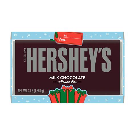 Hersheys Milk Chocolate Candy Holiday 3 Lb Bulk Bar Home And Garden
