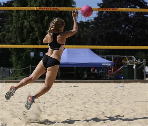 Brave Femail Writer Dons Womens Skimpy Beach Volleyball Bikini Bottoms