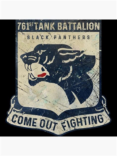 761 Tank Battalion Black Panthers Shirt Poster For Sale By
