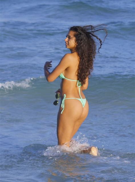 REBECCA SCOTT In Bikini At A Beach In Miami 01 08 2019 HawtCelebs