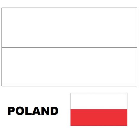 Blog De Geografia Flag Of Poland Coloring Page