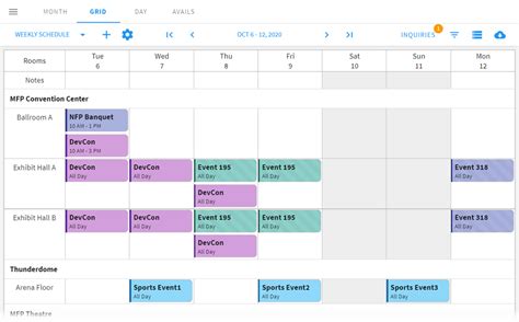 How Can I Print A Weekly Event Schedule Venueops