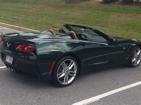 Lime Rock Green C7 Corvette Stingray Sitting On Chrome Corvette