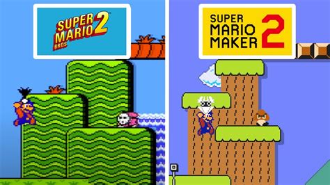 Super Mario Bros 2s World 1 Recreated In Super Mario Maker 2 Youtube