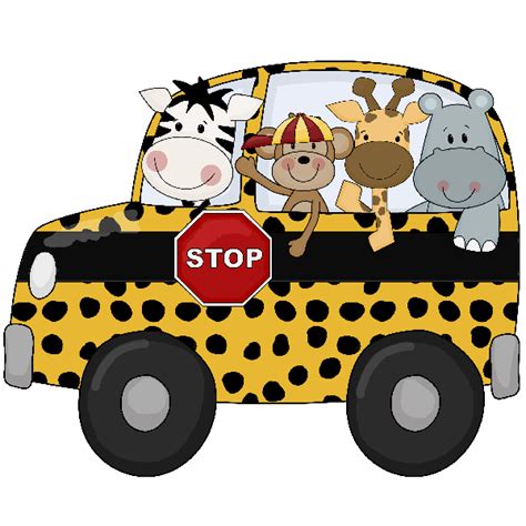 Cartoon Jungle Animals In School Bus | Cartoon animals, Cartoon jungle animals, Animals