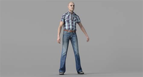 Free C4d Rigged Male 3d Model The Pixel Lab