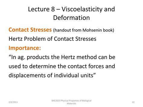 Ppt Lecture 8 Viscoelasticity And Deformation Powerpoint