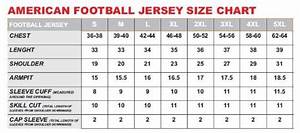 American Football Jersey Size Chart Greenbushfarm Com