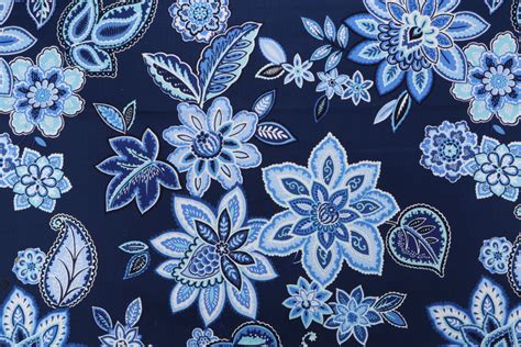 Waverly Charismatic Printed Cotton Drapery Fabric In Delft