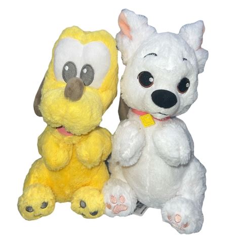 Disney Toys Disney Babies Bolt Pluto Plush Lot Of 2 Stuffed Animals