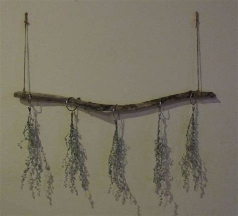 Large Driftwood Hanging Rack Holder For Dried Flowers Dry Etsy
