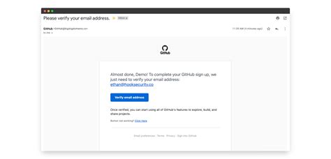 Github Phishing Email Example Hook Security