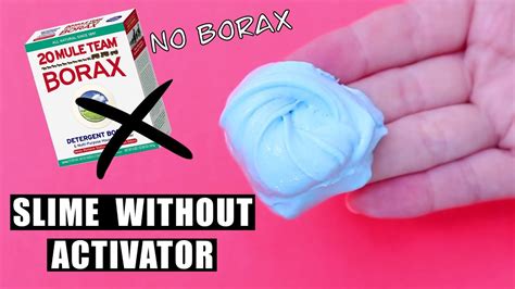 Easy No Borax Slime Recipe How To Make Slime Without Activator Youtube