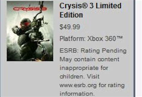 Origin Anuncia Accidentalmente Crysis 3 Para Pc Y Xbox 360 Zonared