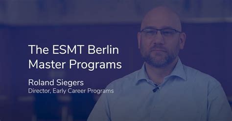 Master Programs Esmt Berlin