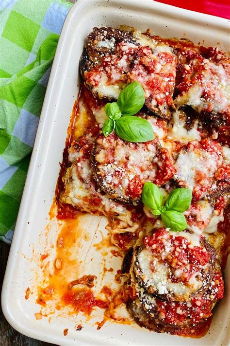 Oven Fried And Baked Eggplant Parmesan Recipe Eggplant Parmesan Baked Eggplant Recipes