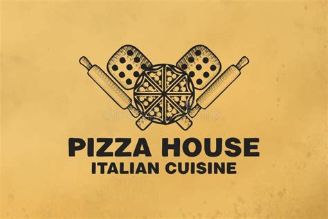 Vintage Italian Pizza Logo Designs Inspiration Isolated On White