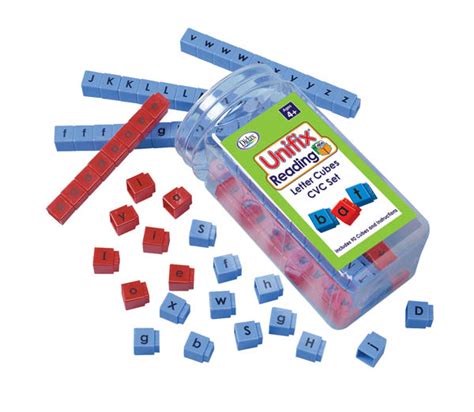 Unifix cubes are large, colorful plastic cubes that snap together. Unifix Reading Cubes (Consonant-Vowel-Consonant) Set of 90 ...