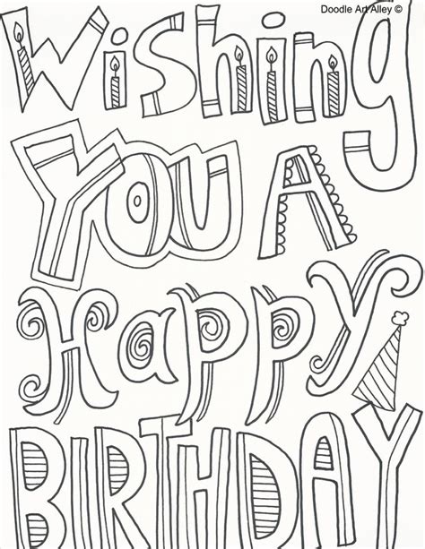 30 Happy Birthday Coloring Sheet Free Printable Coloring Pages