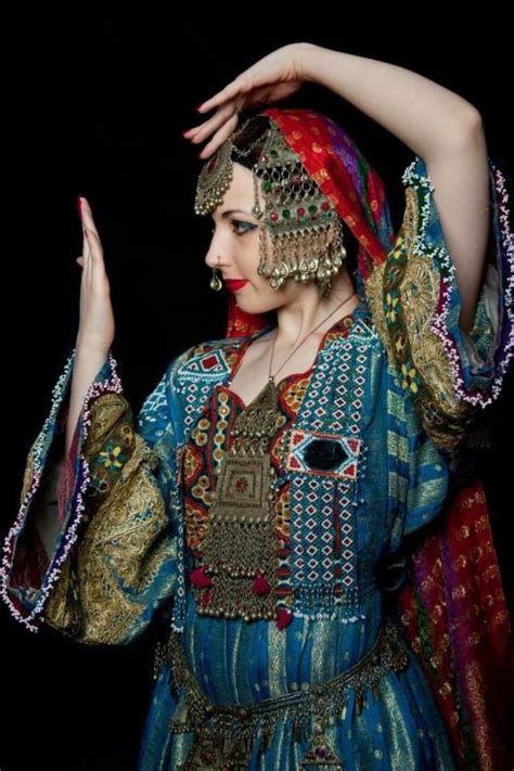 Pashtun Cultural Dress Afghan Girl Tribal Belly Dance Costumes