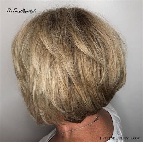 Classic Layered Dark Blonde Bob For Over 60 20 Best Short Hairstyles