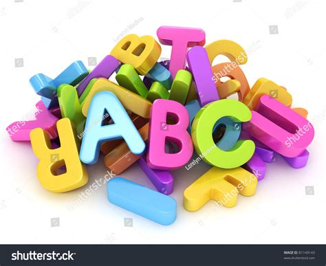 3 D Illustration Assorted Letters Alphabet Stock Photo Edit Now