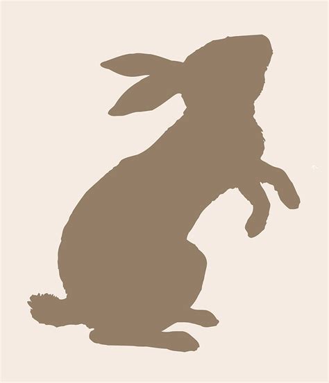 Bunny Rabbit Stencil Standing Rabbit Stencil 5 By Superiorstencils
