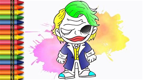 Cara Menggambar Dan Mewarnai Mewarnai Gambar Joker Dengan Crayon