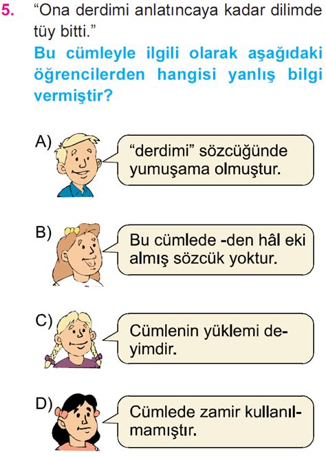 4. Sınıf Türkçe 6. Tema Değerlerimiz Testi Çöz