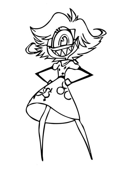 Niffty From Hazbin Hotel Coloring Page Free Printable Coloring Pages