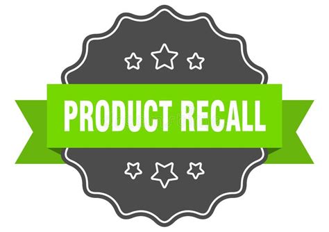 Product Recall Label Stock Vector Illustration Of Band 160023649