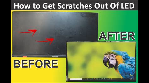 How To Get Scratches Out Of Led And Lcd Led Lcd Tv Deep Scratch Screen