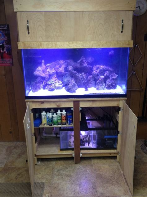 My 90 Gallon Reef With 20 Gallon Sump Refugium Combo Built The Stand