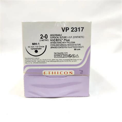Ethicon Vicryl Plus Suture Vp2317 Size 2 0 At Rs 5854box In Delhi