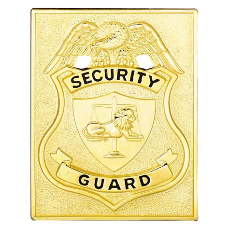 Lawpro Square Security Guard Shield Badge