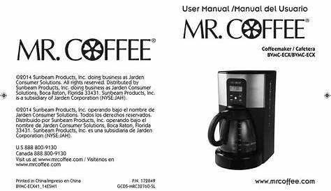 Mr Coffee Maker 12 Cup Manual : Mr Coffee 12 Cup Programmable
