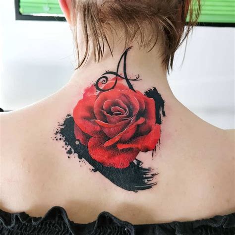 Realistic Red Rose Tattoo Tatuajes De Rosas Rojas Tatuajes De Color
