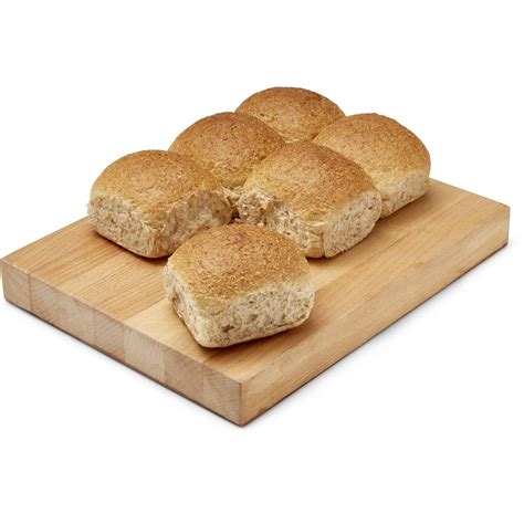 Barley bread consisting of 70 to 80% kernels/pearls has a glycemic index of 34. Woolworths Bread Rolls Soft Wholemeal Lunch 6pk | Woolworths