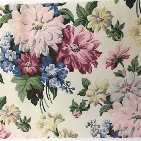 50s vintage floral cotton fabric etsy 50s vintage vintage floral textures patterns