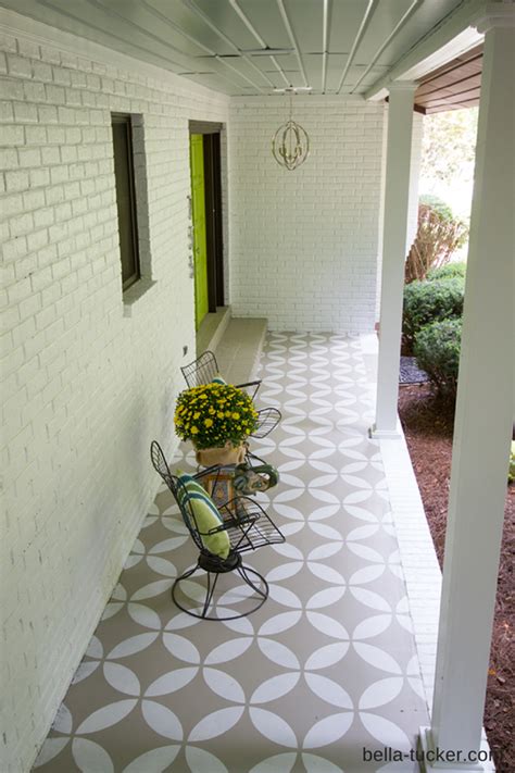 Diy To Try Painted Front Porch Floor Ohoh Deco