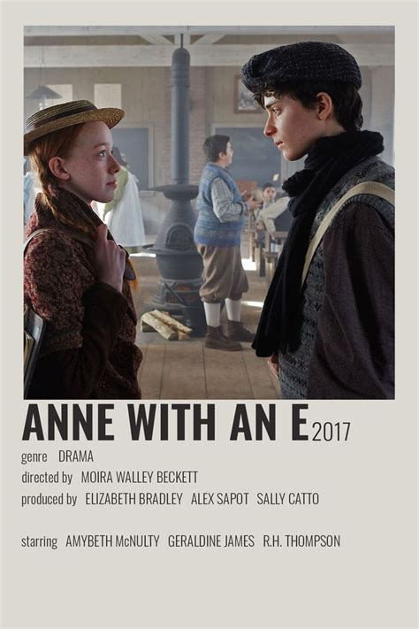 Anne With An E by cari Cartazes de filmes minimalistas Pôsteres de cinema minimalistas