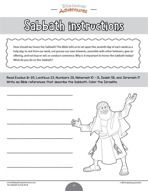 The Sabbath Bible Activity Book For Kids Artofit