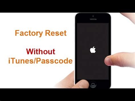 Factory Reset IPhone 7 Without Passcode ITunes YouTube