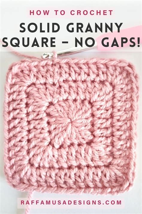 A Solid Crochet Granny Square Without Any Holes Or Gaps Crochet Granny