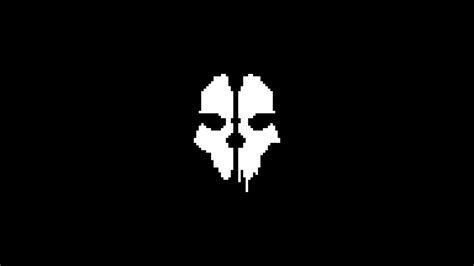 Wallpaper Pixel Art Call Of Duty Ghosts Text Logo Pixels Call Of