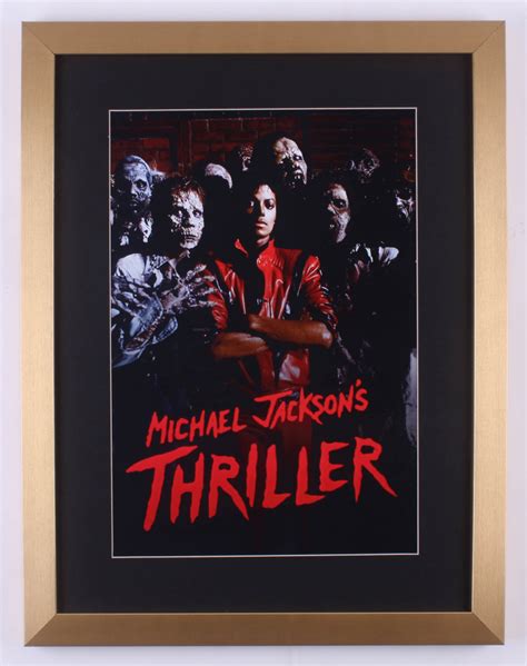 Michael Jackson Thriller 17x22 Custom Framed Movie Poster Display