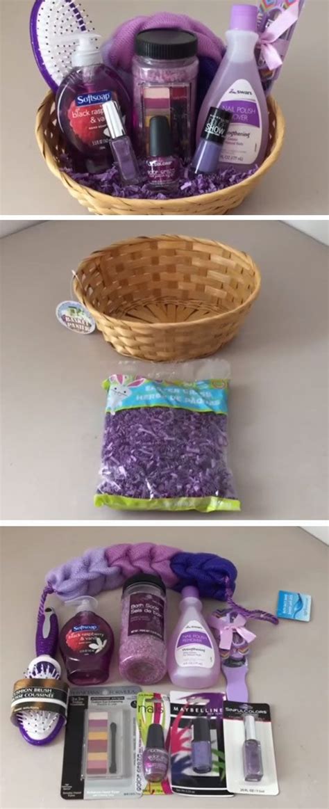 Most gift basket ideas appeal to a wide range of people, making gift sets the perfect item to entice people to purchase a ticket or make a bid. Dollar Tree Spa Set | DIY Mothers Day Gift Basket Ideas ...